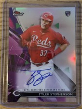 2021 Topps Finest TYLER STEPHENSON Rookie Refractor Autograph #FA-TS REDS
