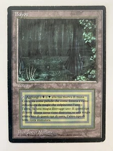 MTG Bayou (FBB) Revised Foreign Black Border 1994 Med Play Dual Land -ITALIAN- - Picture 1 of 16