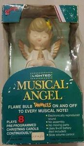 Carolites Angel holding Candle in Orginal Box from 1980 not working - Picture 1 of 9