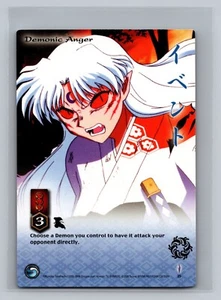 Demonic Anger #35 InuYasha TCG Jaki 1st Edition Trading Card Game CCG Sesshomaru - Picture 1 of 2