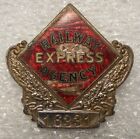 A252 Badge: Railway Express Agency, 16331. Copper nickel, part enameled – some c