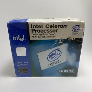 Intel Celeron Processor 633mhz 128KB 66-MHz PGA New Factory Sealed 2000 - Picture 1 of 3