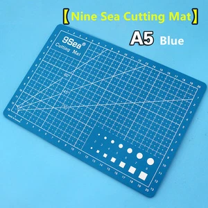 Nine 9 Sea model tool with scale Carving Cutting Mat A5 22*15cm blue* - Picture 1 of 8