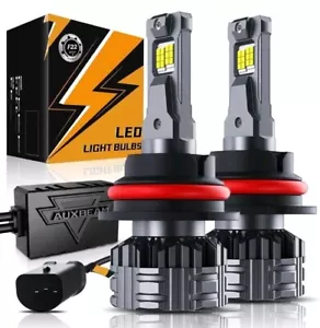 CANBUS AUXBEAM F22 9007 LED Headlight Bulbs Kit 6500K White High Low Beam Light - Picture 1 of 5