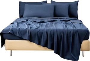 King Sheet Set- Cooling Sheets-Ultra Soft-Silky-Breathable-Deep Pocket- 1800 Ser - Picture 1 of 12
