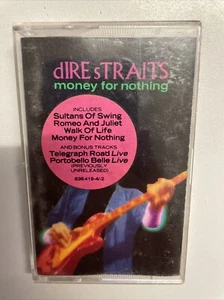 Dire Straits Money For Nothing Cassette Tape 1988 Vertigo Records 12 Track P20 - Picture 1 of 3