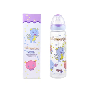 Botella de vidrio de gran tamaño Rearz Lil Monsters - adulto / necesidades especiales - tapa púrpura - Imagen 1 de 1