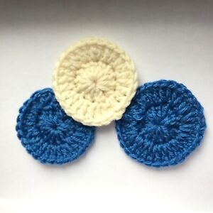 Face Scrubbies, Make up Remover, Reusables, Face pads, Gift for her, Set of 3