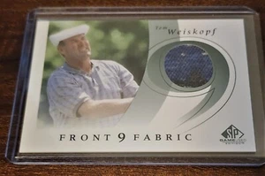 2002 SP Game Used Front 9 Fabric #WE Tom Weiskopf - Picture 1 of 2