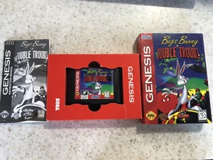 BUGS BUNNY IN DOUBLE TROUBLE SEGA GENESIS GAME CARTRIDGE GAME, MANUAL AND CASE - Picture 1 of 1