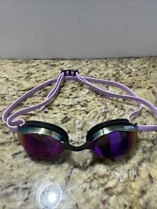 Gafas de natación Arena unisex con lentes espejadas de pitón antiniebla, violeta/fucsia Cpix - Imagen 1 de 11