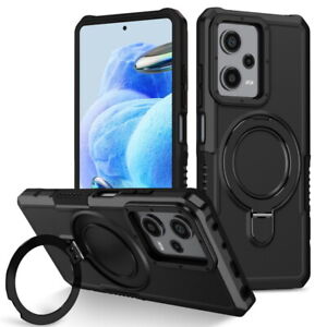 Case For Xiaomi Redmi Note 12 11 10 Pro Mi Poco X5 Shockproof Ring Holder Cover