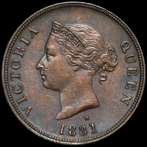 Zypern. Victoria, 1837-1901. 1/2 Platten, 1881 H. Knar. - Bild 1 von 3