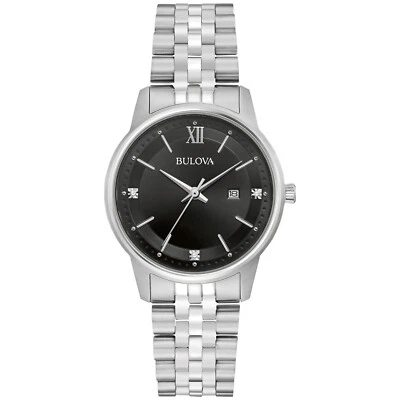 Bulova Women's Classic Quartz Calendar Silver Stainless Steel Watch 32 MM 96P226 - Image 1 of 4