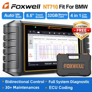 FOXWELL NT710 Bi-directional Diagnostic Tool OBD2 Scanner All System Fit For BMW - Picture 1 of 18