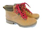 Womens Timberland Ortholite ankle boot tan 10 lace up water repellent A3619