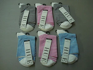 NWT Women's Hue Fine Pixie Socks One Size 6 Pair Multi #663E - Picture 1 of 2