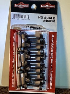 INTERMOUNTAIN HO-SCALE #40050 33" WHEEL SETS,  12 PAIR, .110" wheel width - Picture 1 of 1