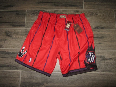 NWT Toronto Raptors Red NBA Basketball Mitchell & Ness Shorts Swingman XXL Retro Cover