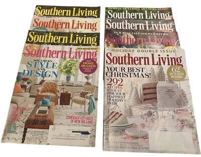 Southern Living Magazines Lot Of 8 Nostalgic May-Dec '15 Recipes Holidays Decor - Image 1 of 4