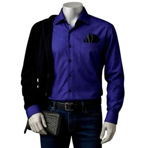 Robert Graham Limited Edition Paisley Dress Shirt - Size 1XLT - Purple Jacquard - Bild 1 von 12