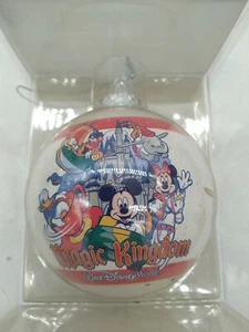 Walt Disney World Glass Ornament Magic Kingdom Castle,Mickey,Donald,PlutoMinnie - Picture 1 of 5