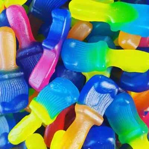 Tongue Painter Sweets | Paint brush Shaped | Fruity Gummy Chewy | VEGETARIAN - Picture 1 of 5
