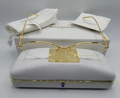 Anteojos Boucheron para mujer BC0071O 002 color dorado marco SEMI SIN MONTURA - NUEVO Foto 1 de 4