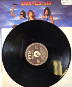 Curved Air Airborne LP Album vinyl record 1976 prog rock on BTM Records - Picture 1 of 14
