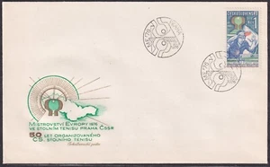 CZECHOSLOVAKIA 1976 SC#2060 FDC, European Table Tennis Championship Prague. - Bild 1 von 1