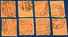Germany 8 used Official stamps Scott #O10 (x8)
