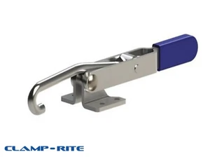 Clamp-Rite 12510CR J-Hook Latch Horizontal Toggle Clamp, 375 lb (cross ref 351) - Picture 1 of 2