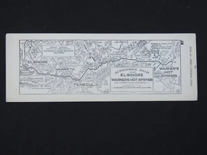 Mapa de tiras Auto Club AAA #87 Elsinore to Warners Hot Springs, California años 20 - Imagen 1 de 2
