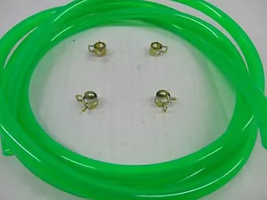 ELECTRIC GREEN FUEL LINE KIT FOR SNOWMOBILE ATV DIRT BIKE QUAD MOWER MOTORCYCLE - Picture 1 of 4