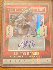 ⚾ 2014 Panini Elite Béisbol "Edición Extra" Autógrafo #85 Milton RAMOS #/599 ⚾ - Imagen 1 de 1