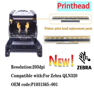 Nuevo cabezal de impresión genuino P1031365-001 para impresora térmica de etiquetas Zebra QLn320 203 ppp - Imagen 1 de 7