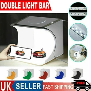 40cm LED Lichtbox Fotografie Foto Studio Tragbares Zelt Kulisse Beleuchtungswürfel - Bild 1 von 7