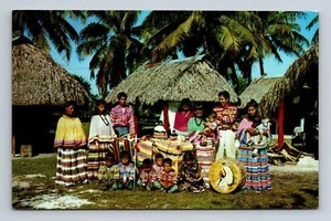 Florida Seminolen Indianer Indianer Musa Insel Miami FL Postkarte - Bild 1 von 2