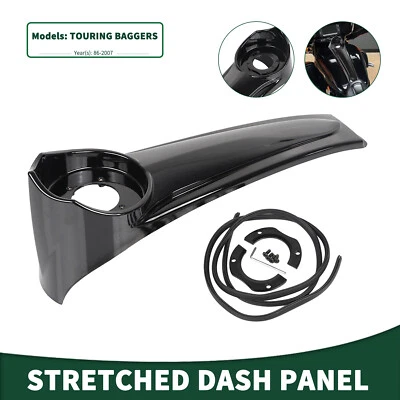 US Fuel Tank Stretched Dash Panel For Harley 1986-2007 Road Glide FLTR EFI FLTRI Foto 1 de 4
