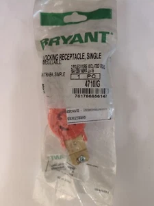 BRYANT 4710-IG ISOLATED GROUND LOCKING RECEPTACLE, 2P 3W, L5-15R, 15A, 125V Q 10 - Picture 1 of 2