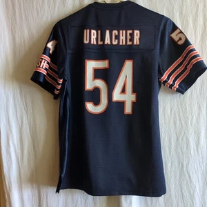 URLACHER CHICAGO BEARS NFL PLAYERS REEBOK NAVY BLUE JERSEY SIZE S Read - Picture 1 of 12
