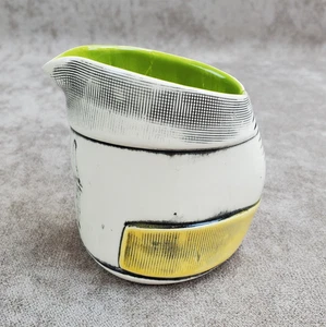 Barbara Campbell Studio Art Pottery Keramik Milchkännchen Kanne Abstrakt Signiert - Bild 1 von 9