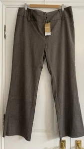 BNWT Next Mid Brown Formal Trousers Size 16 Petite - Picture 1 of 3