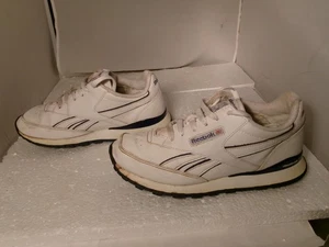 Vintage Reebok Men's Sneakers Size 5 RB 305 HSV White & Blue - Picture 1 of 17
