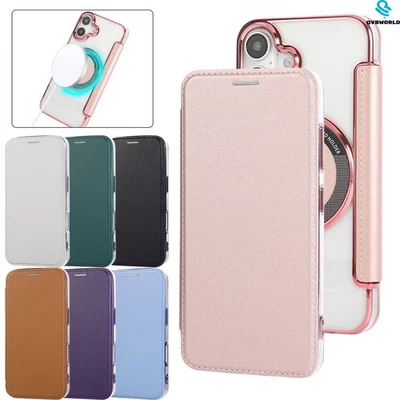 For iPhone 13 14 15 16 11 12 16E Shockproof TPU+Leather Wallet Case Phone Cover - Image 1 of 4