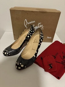Christian Louboutin gepunktete High Heel Pumps Größe 36 1/2 aus Japan - Bild 1 von 24
