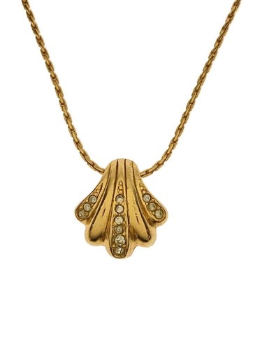 Collana Christian Dior Top donna conchiglia con strass GLD usata