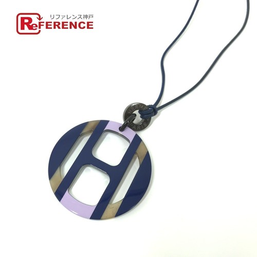 HERMÈS Hermes Corno di Bufalo Ekip Accessorio Collana Donna Lira Viola Blu