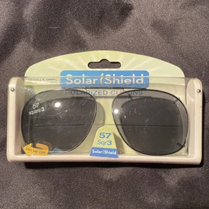 Solar Shield 57 Sqr3 Polarized Clipons 100% UVA Protection Scratch Resistant - Picture 1 of 4