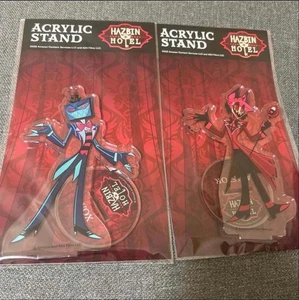 Hazbin Hotel Vox Alastor Juego de Soporte Acrílico Auténtico Coleccionable Expositor - Imagen 1 de 1